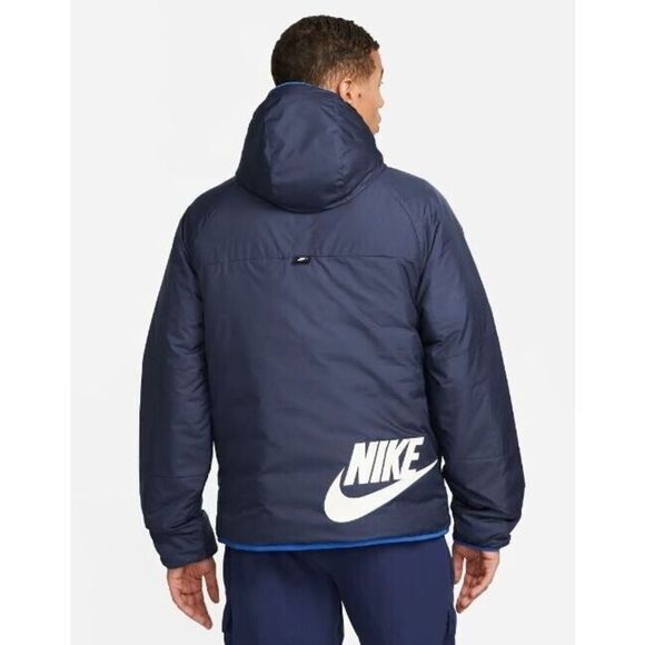 Nike DH2783 451 Mens Sz 2XL Blue Therma-Fit Legacy Reversible Hooded Jacket $180 - Picture 2 of 15